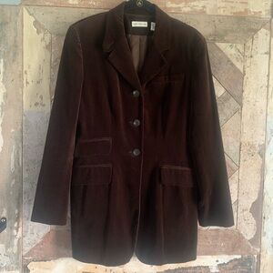 Ann Taylor brown velvet blazer.  Size 6